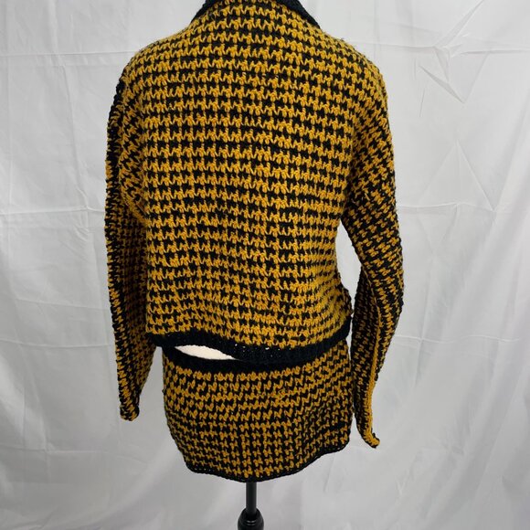 Womens hand crocheted jacket and skirt houndstooth stich handmade Clueless inspi - Picture 8 of 10